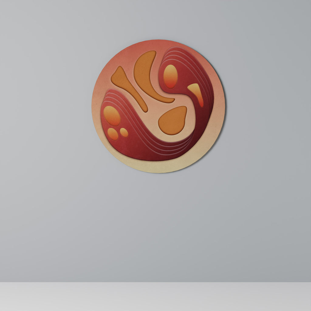 IMMERSION STRUCTURE Round Wall Art