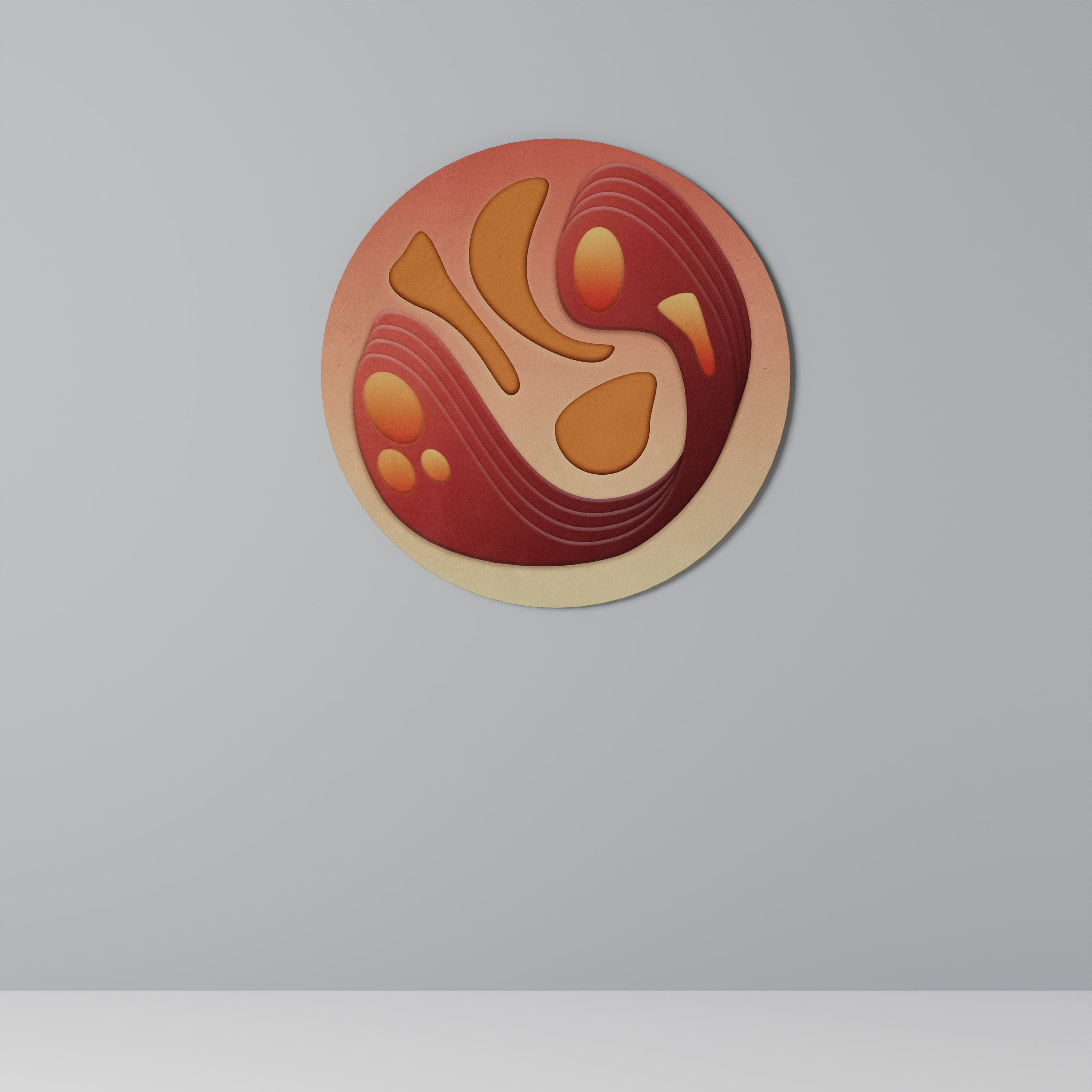 IMMERSION STRUCTURE Round Wall Art