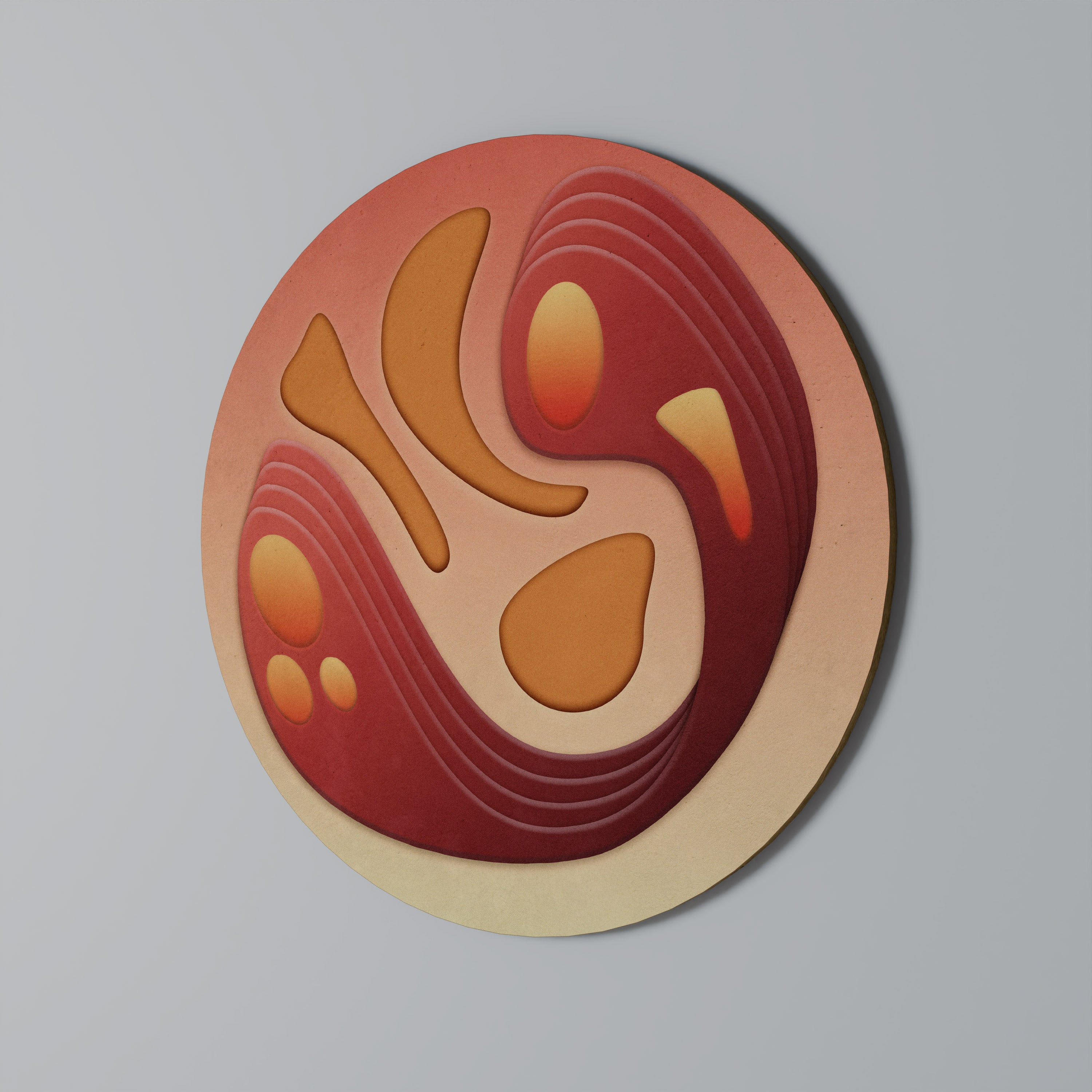 IMMERSION STRUCTURE Round Wall Art