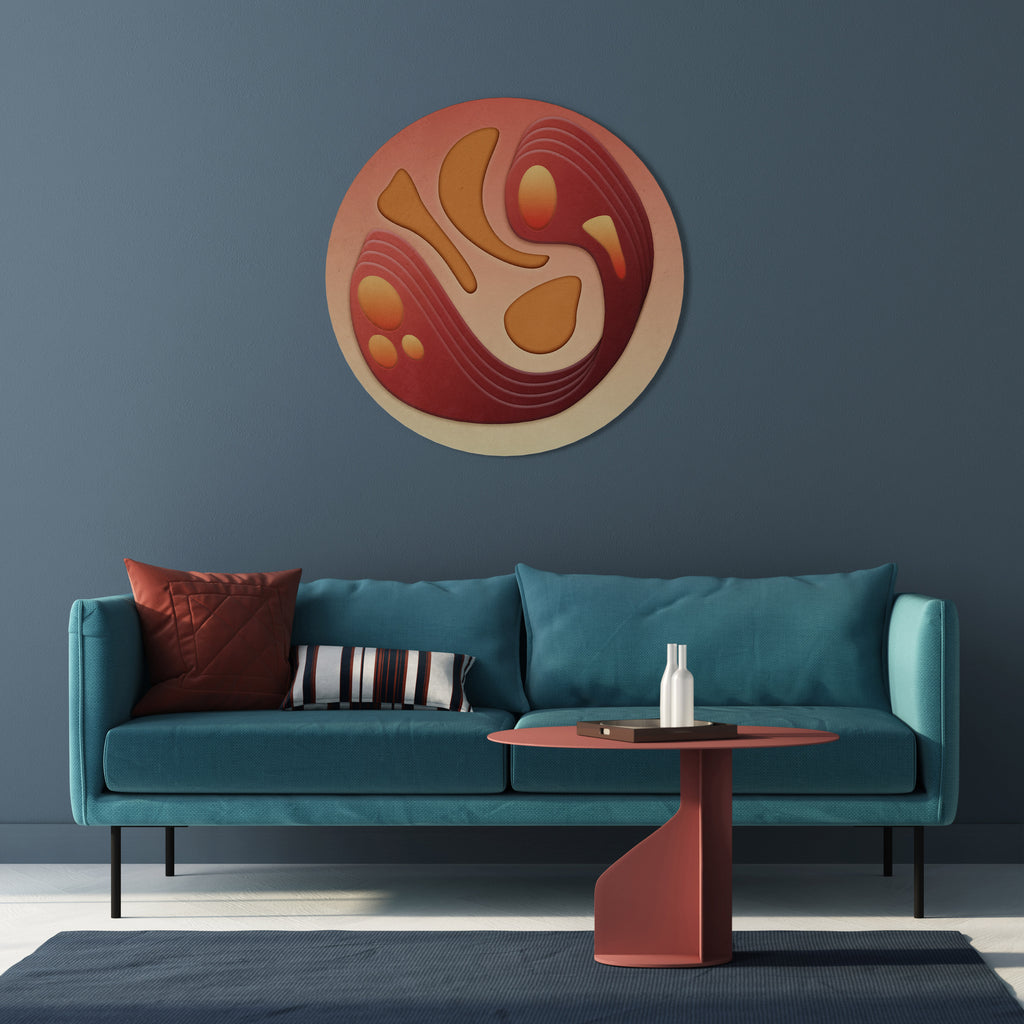 IMMERSION STRUCTURE Round Wall Art