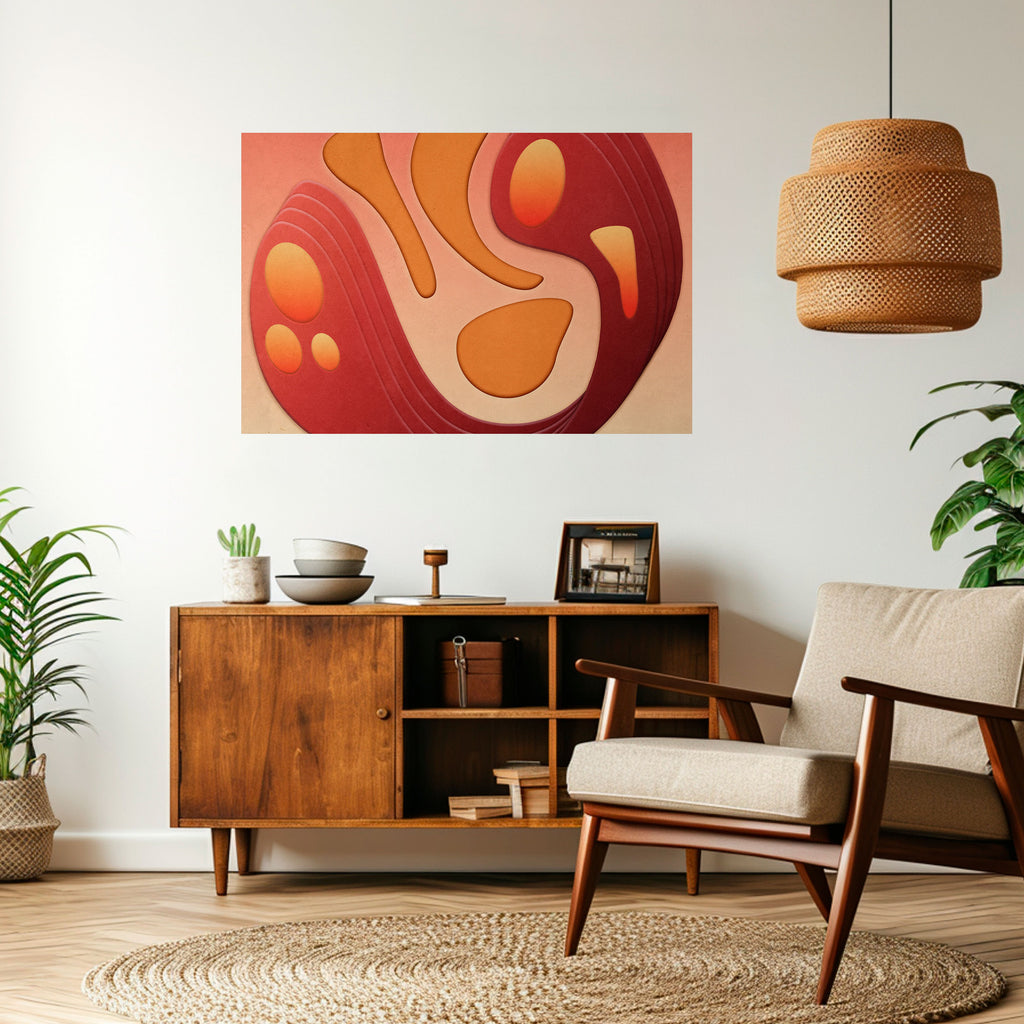 ESTRUCTURA DE INMERSIÓN Póster horizontal autoadhesivo