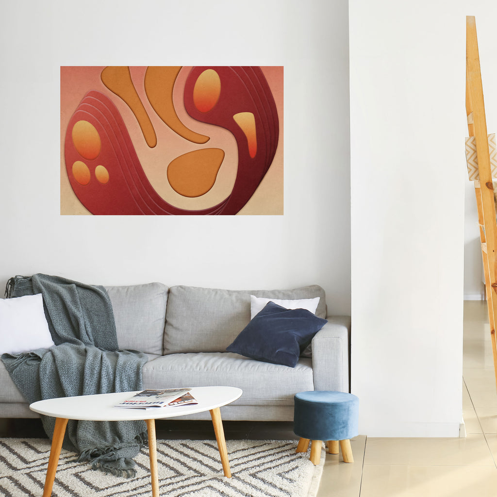 ESTRUCTURA DE INMERSIÓN Póster horizontal autoadhesivo