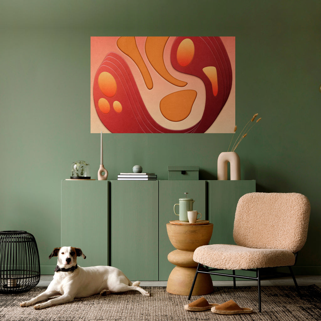 ESTRUCTURA DE INMERSIÓN Póster horizontal autoadhesivo