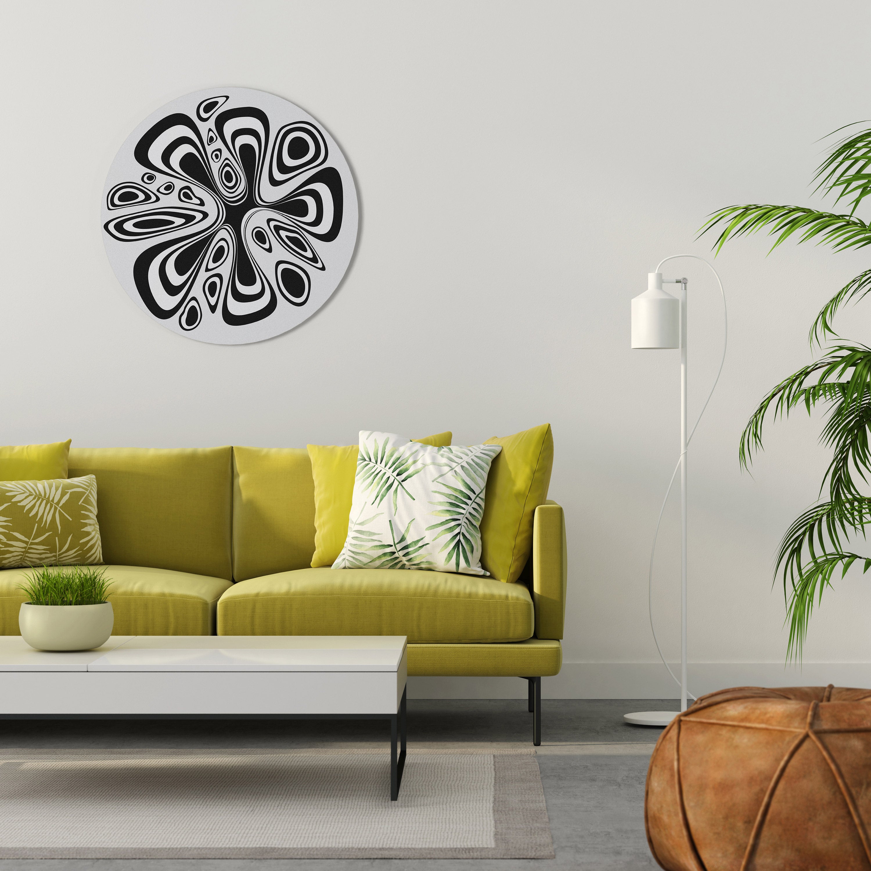 HIPNOTIZING BLOT Round Wall Art