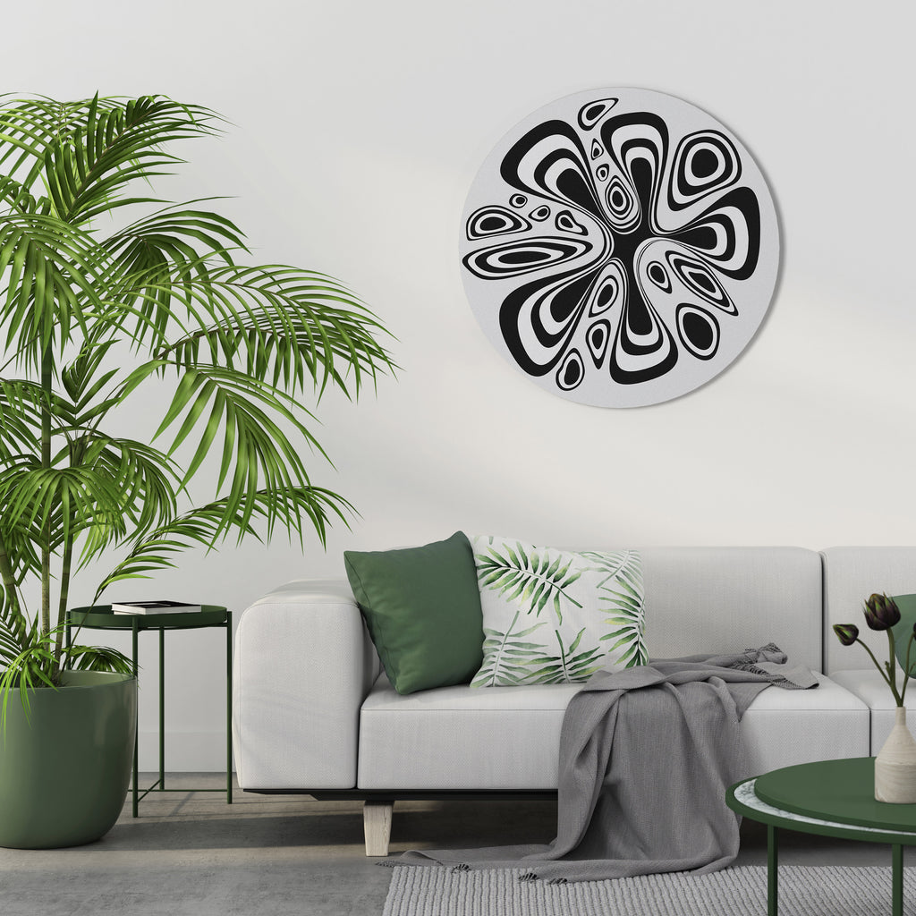 HIPNOTIZING BLOT Round Wall Art