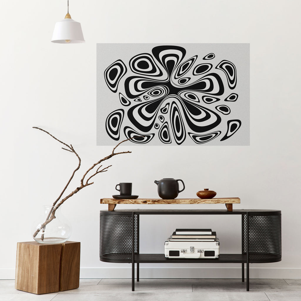 Póster horizontal autoadhesivo despegable HIPNOTIZANTE BLOT