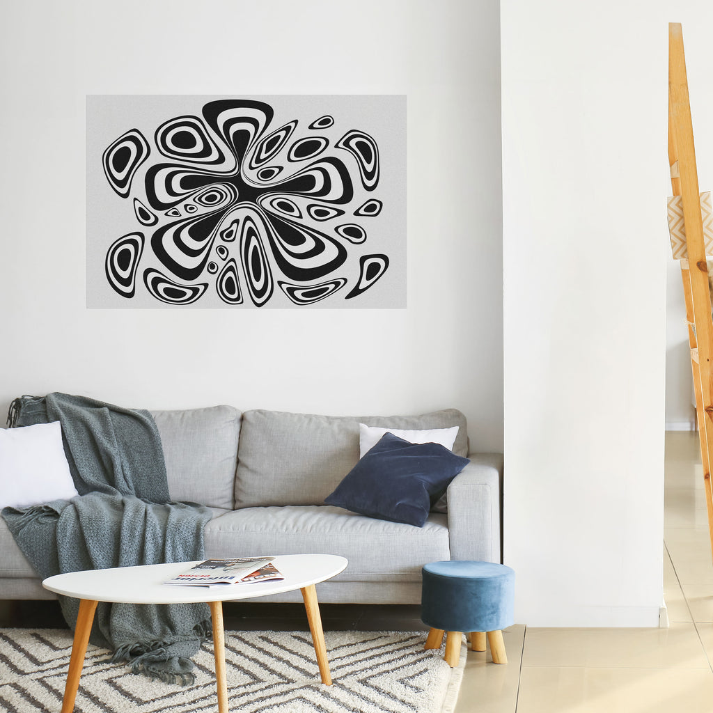 Póster horizontal autoadhesivo despegable HIPNOTIZANTE BLOT