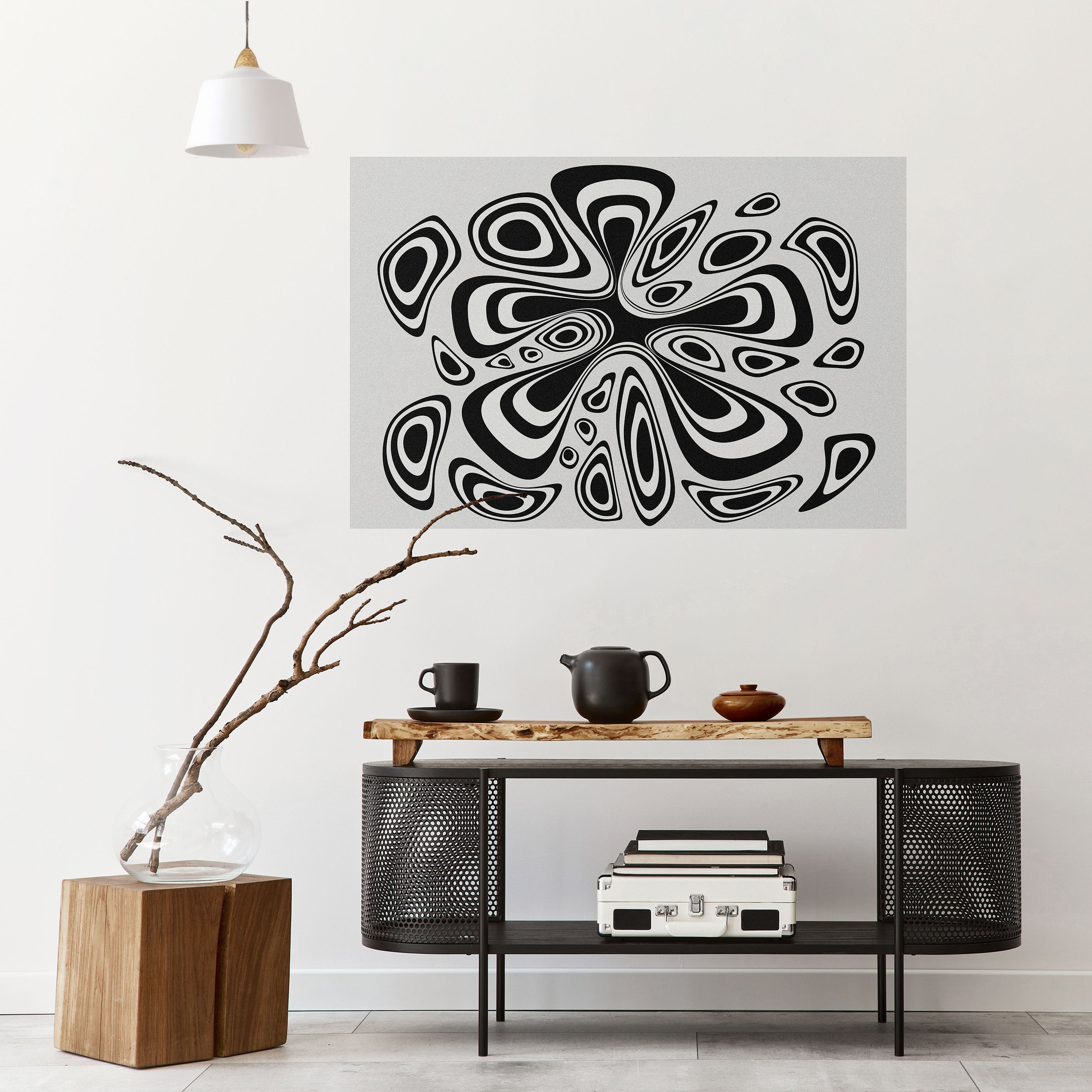 Póster horizontal autoadhesivo despegable HIPNOTIZANTE BLOT