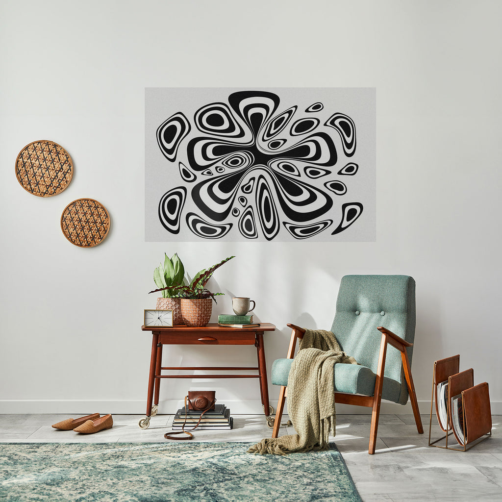 Póster horizontal autoadhesivo despegable HIPNOTIZANTE BLOT