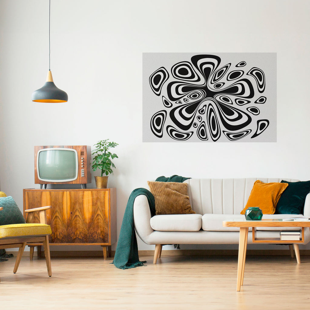 Póster horizontal autoadhesivo despegable HIPNOTIZANTE BLOT