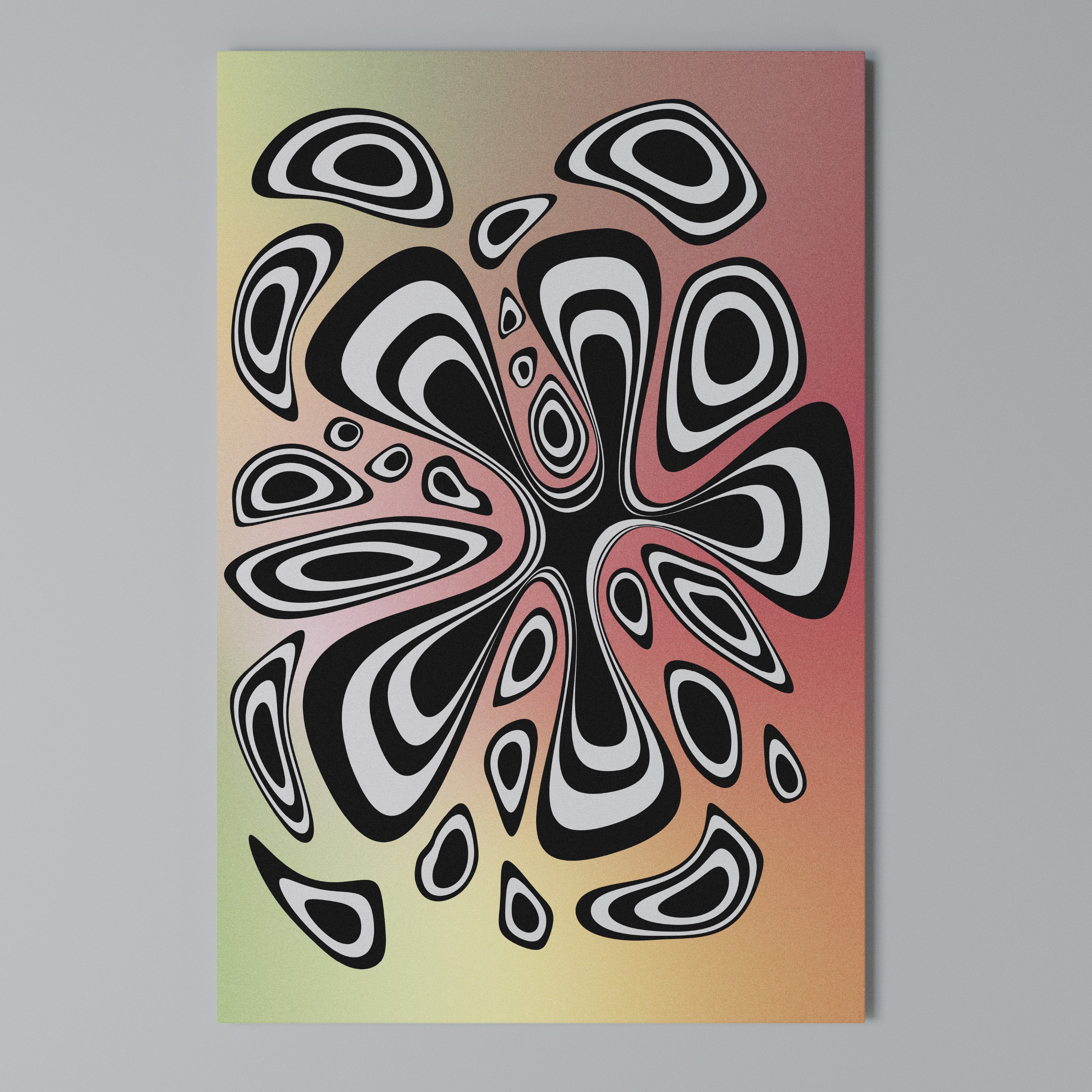 ILLUSIONARY SPLASH Cuadro en lienzo vertical