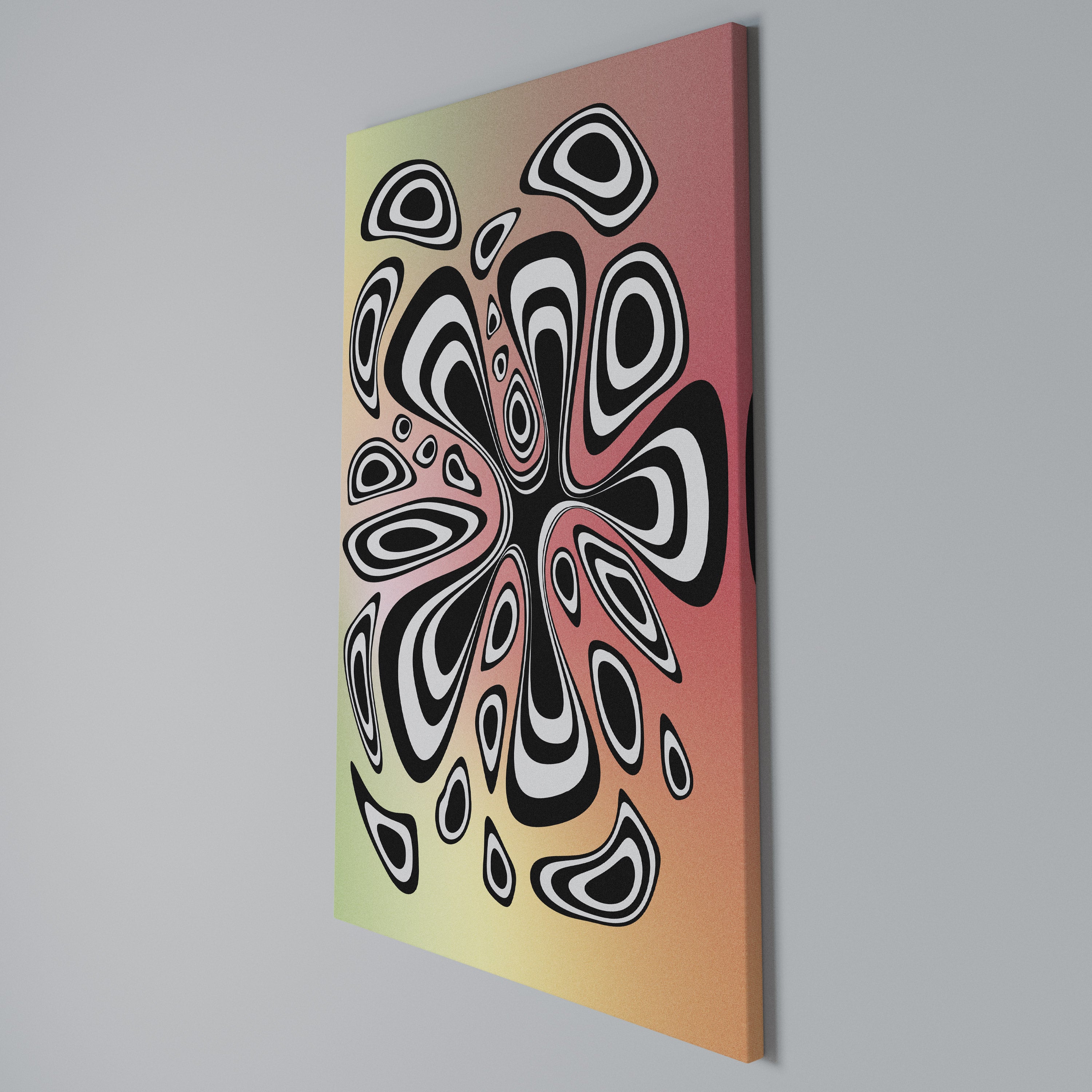 ILLUSIONARY SPLASH Cuadro en lienzo vertical