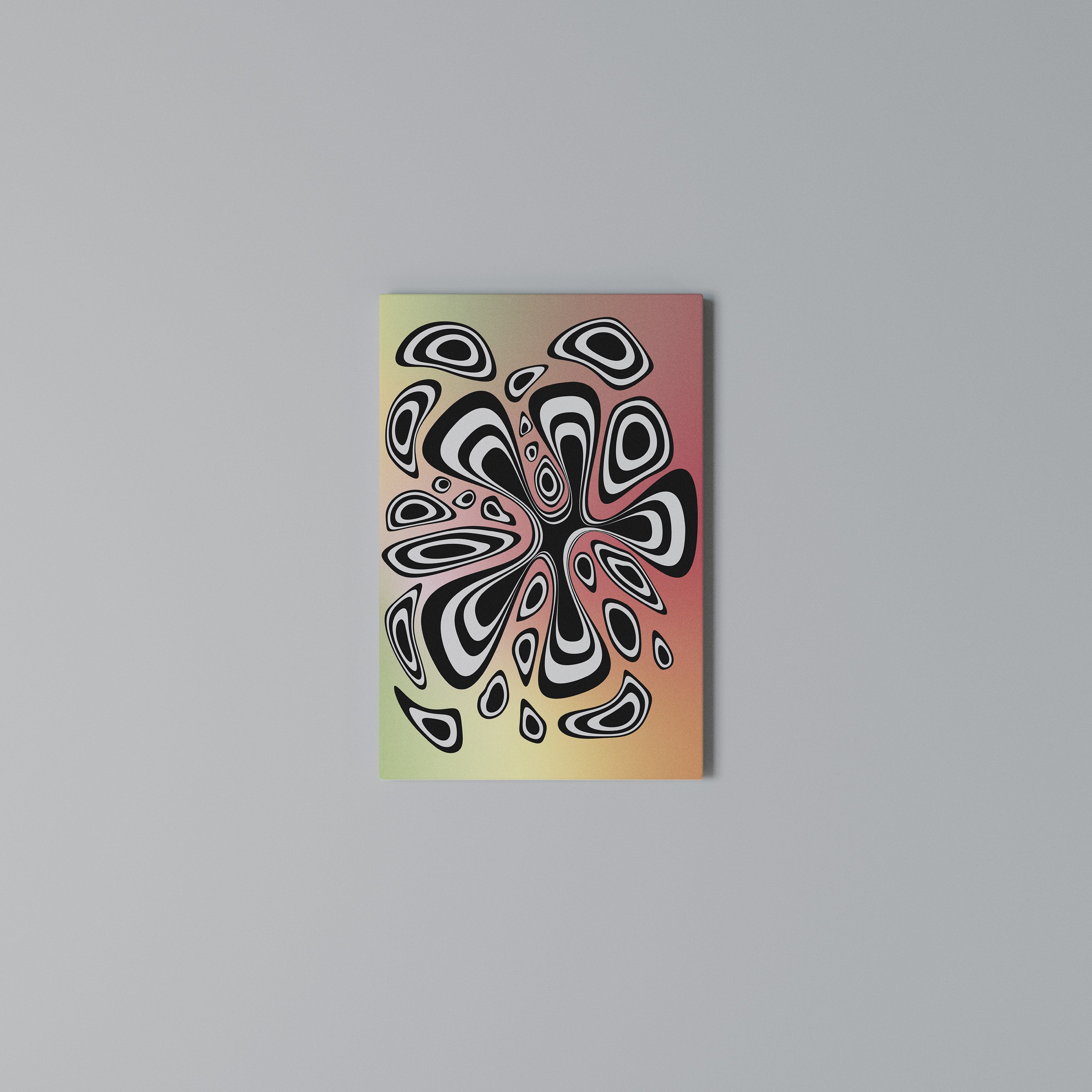 ILLUSIONARY SPLASH Cuadro en lienzo vertical