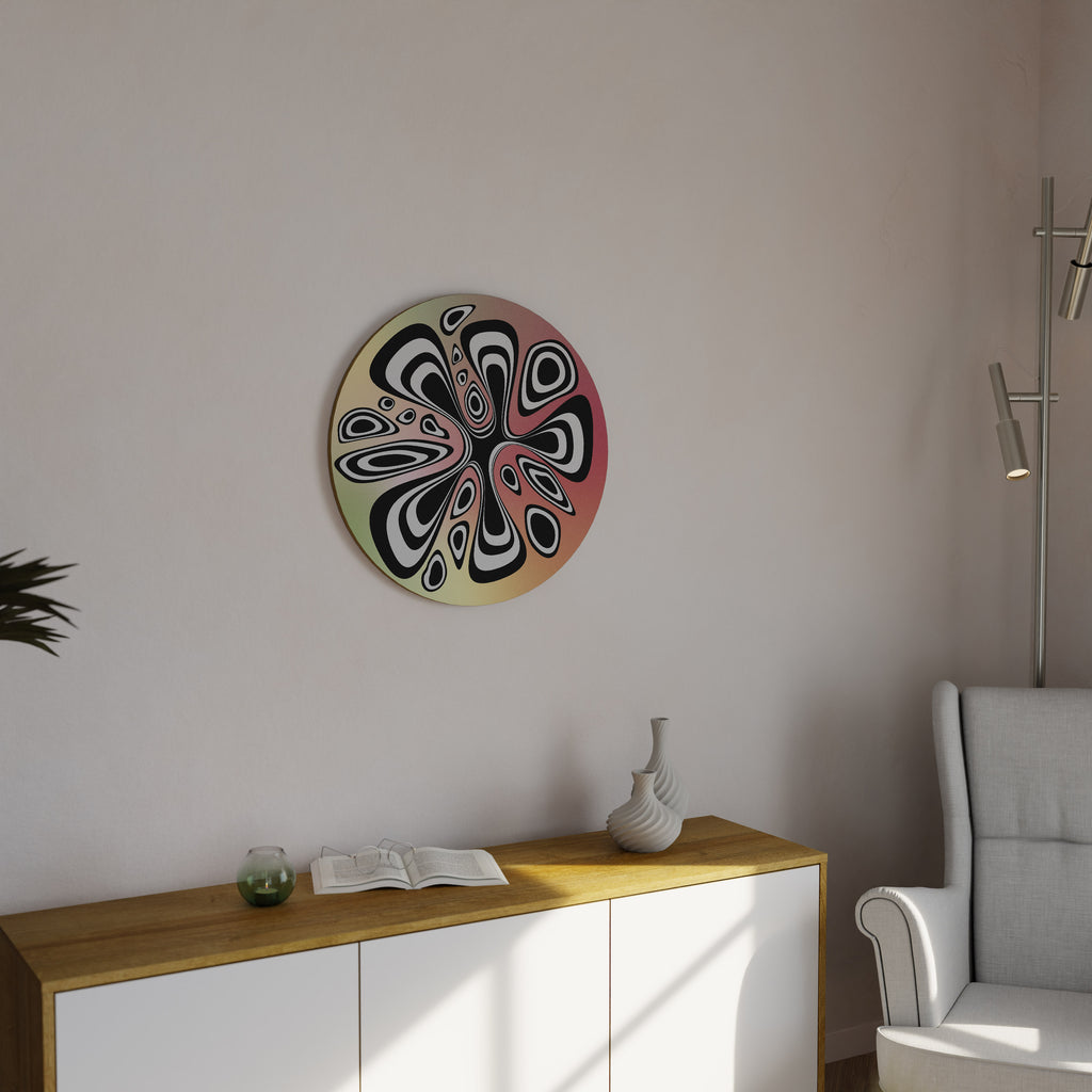 ILLUSIONARY SPLASH Round Wall Art