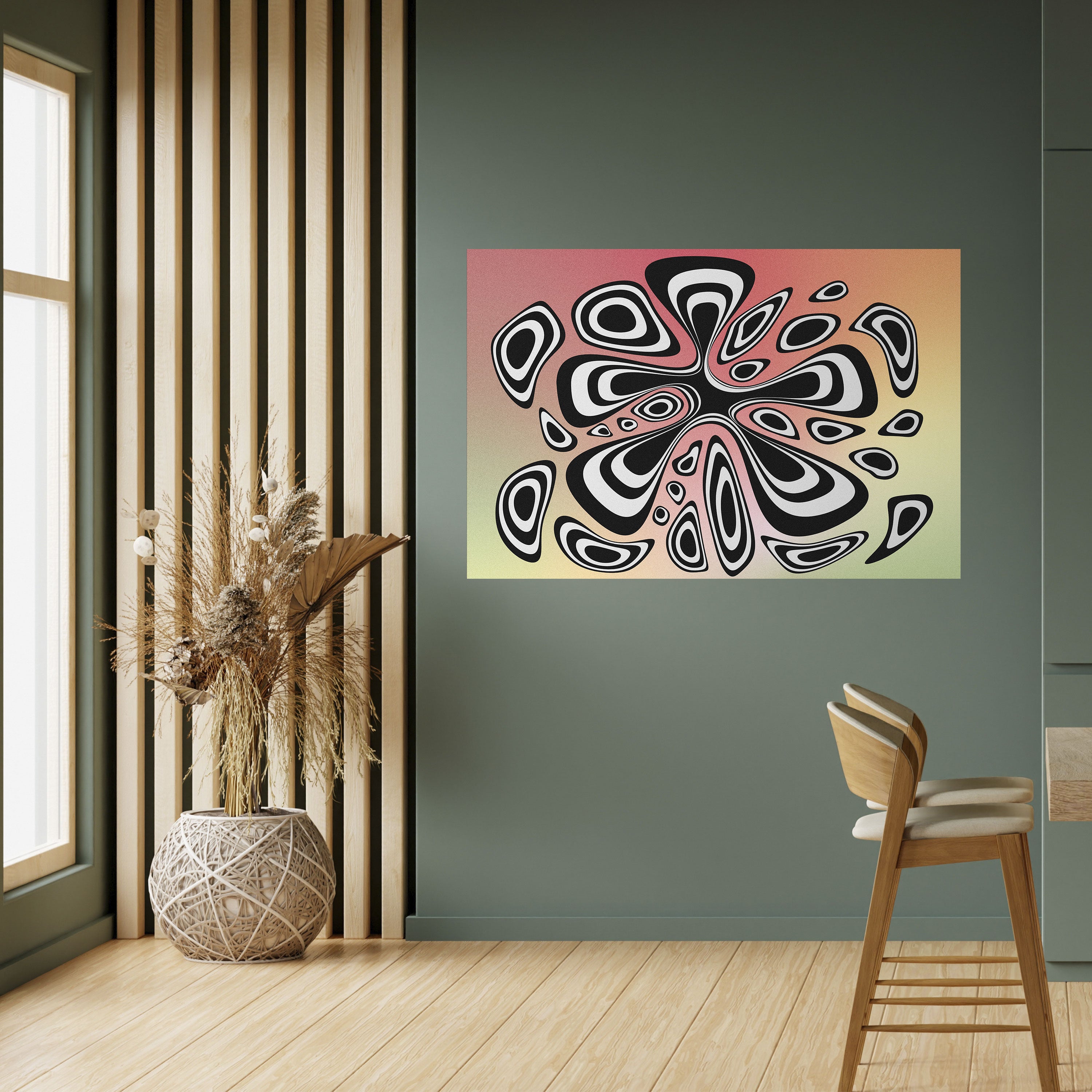 Póster horizontal autoadhesivo ILUSIONARY SPLASH