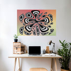 ILLUSIONARY SPLASH Póster Horizontal Adhesivo