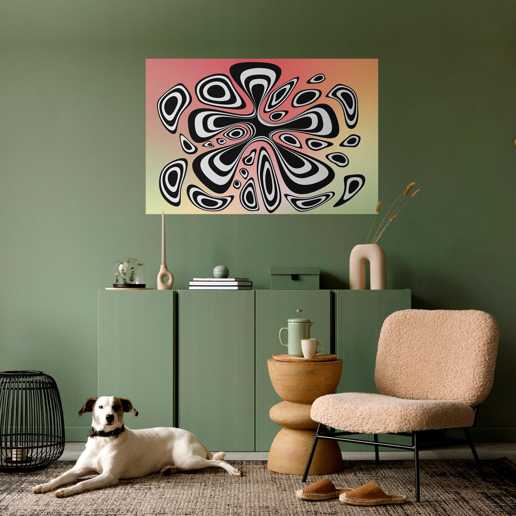 Póster horizontal autoadhesivo ILUSIONARY SPLASH