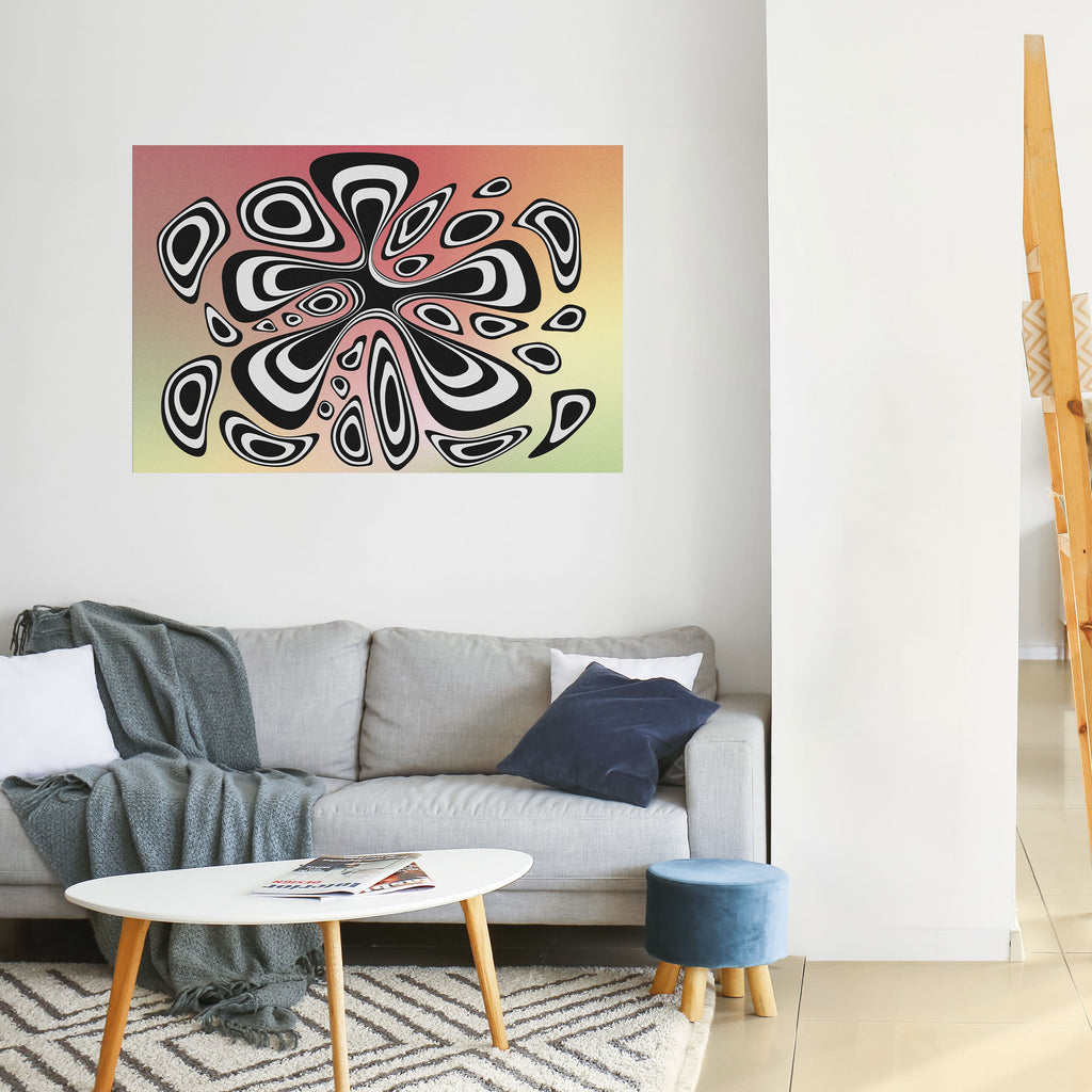 Póster horizontal autoadhesivo ILUSIONARY SPLASH