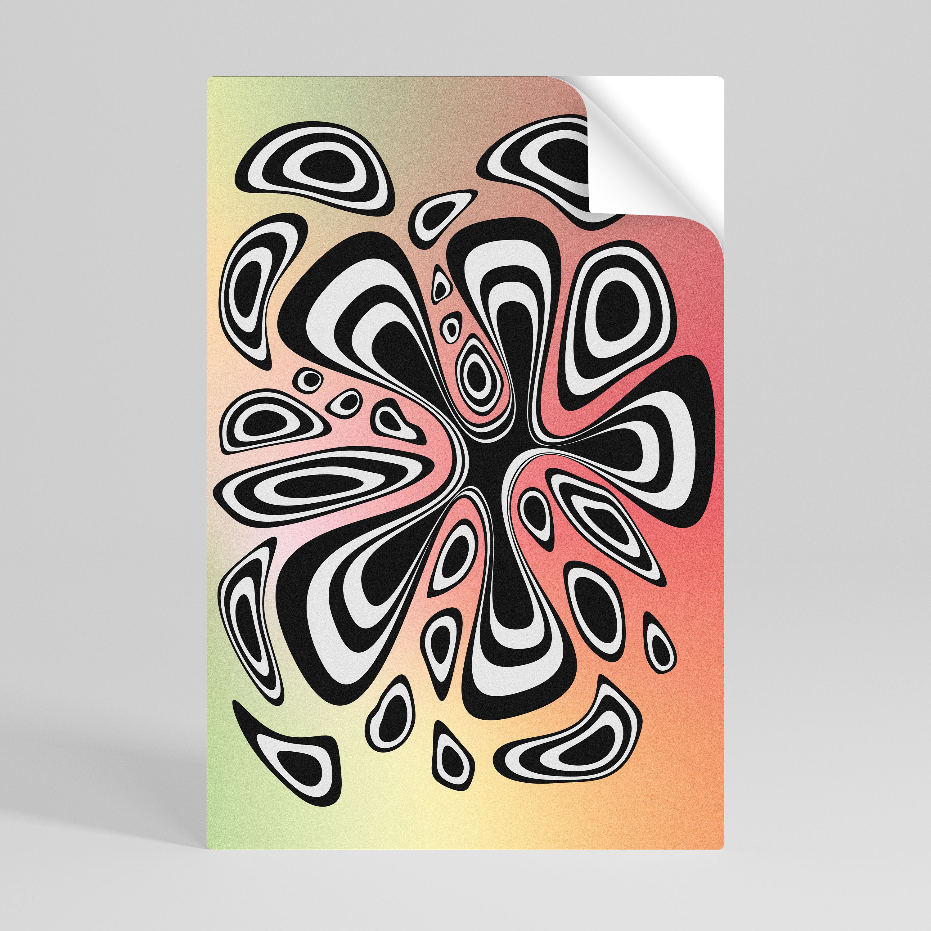 ILLUSIONARY SPLASH Póster adhesivo vertical