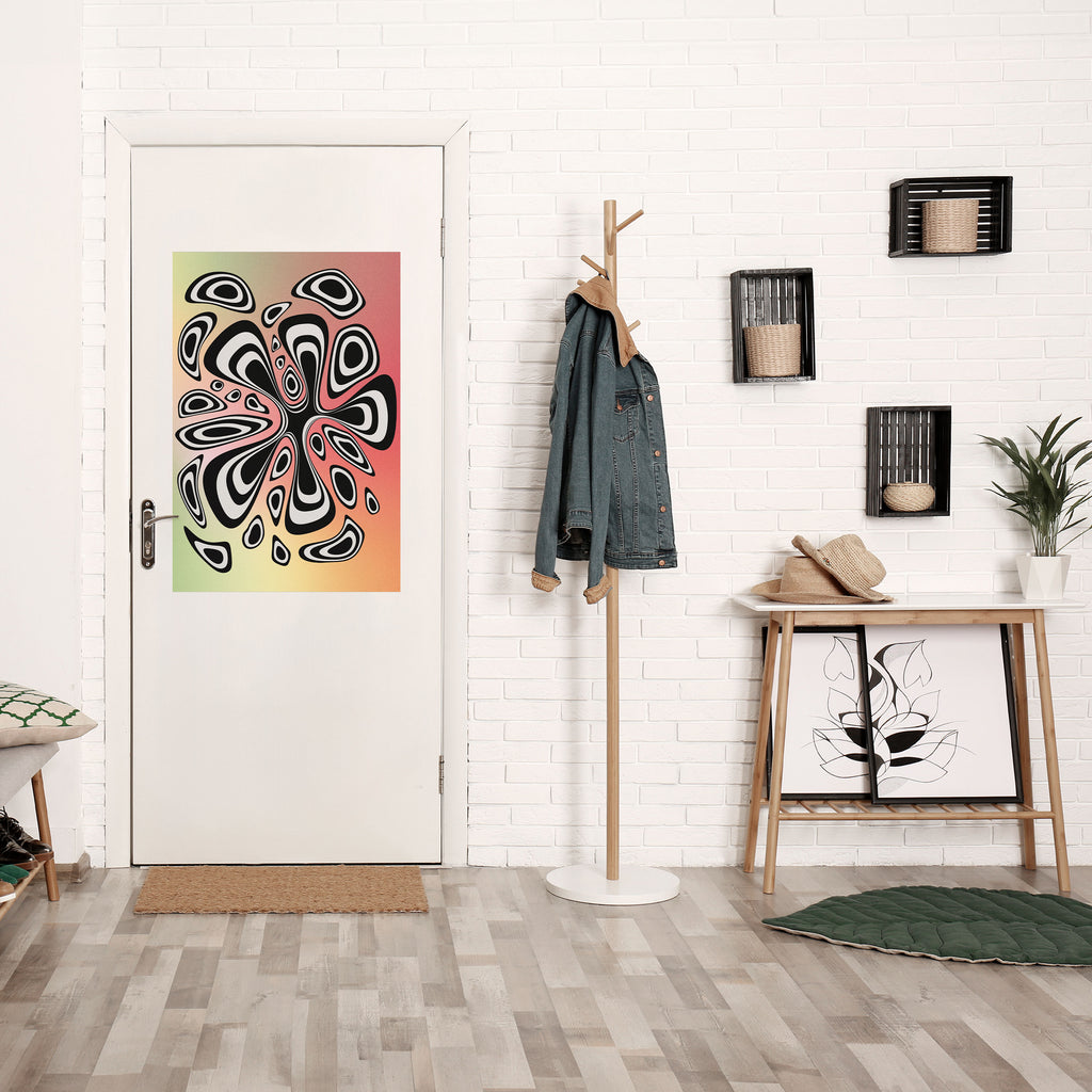 ILLUSIONARY SPLASH Peel and Stick Vertical Poster