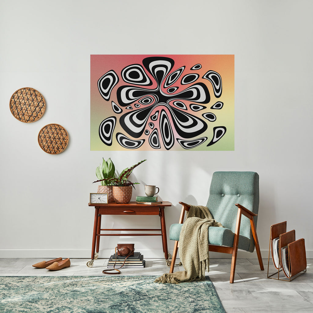 Póster horizontal autoadhesivo ILUSIONARY SPLASH