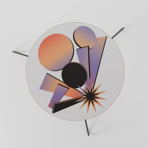 ANGULAR ARTISTRY Mesa de Centro Ø60