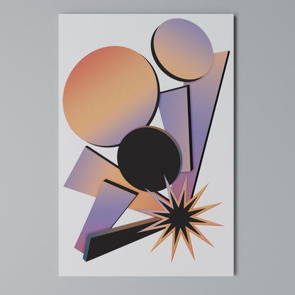 ANGULAR ARTISTRY Vertical Canvas Print