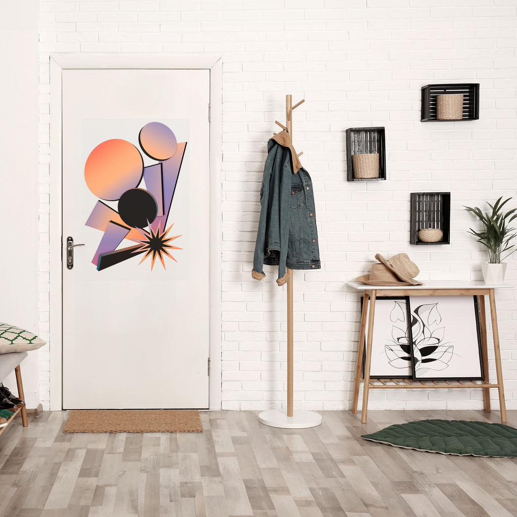 ANGULAR ARTISTRY Peel and Stick Vertical Poster