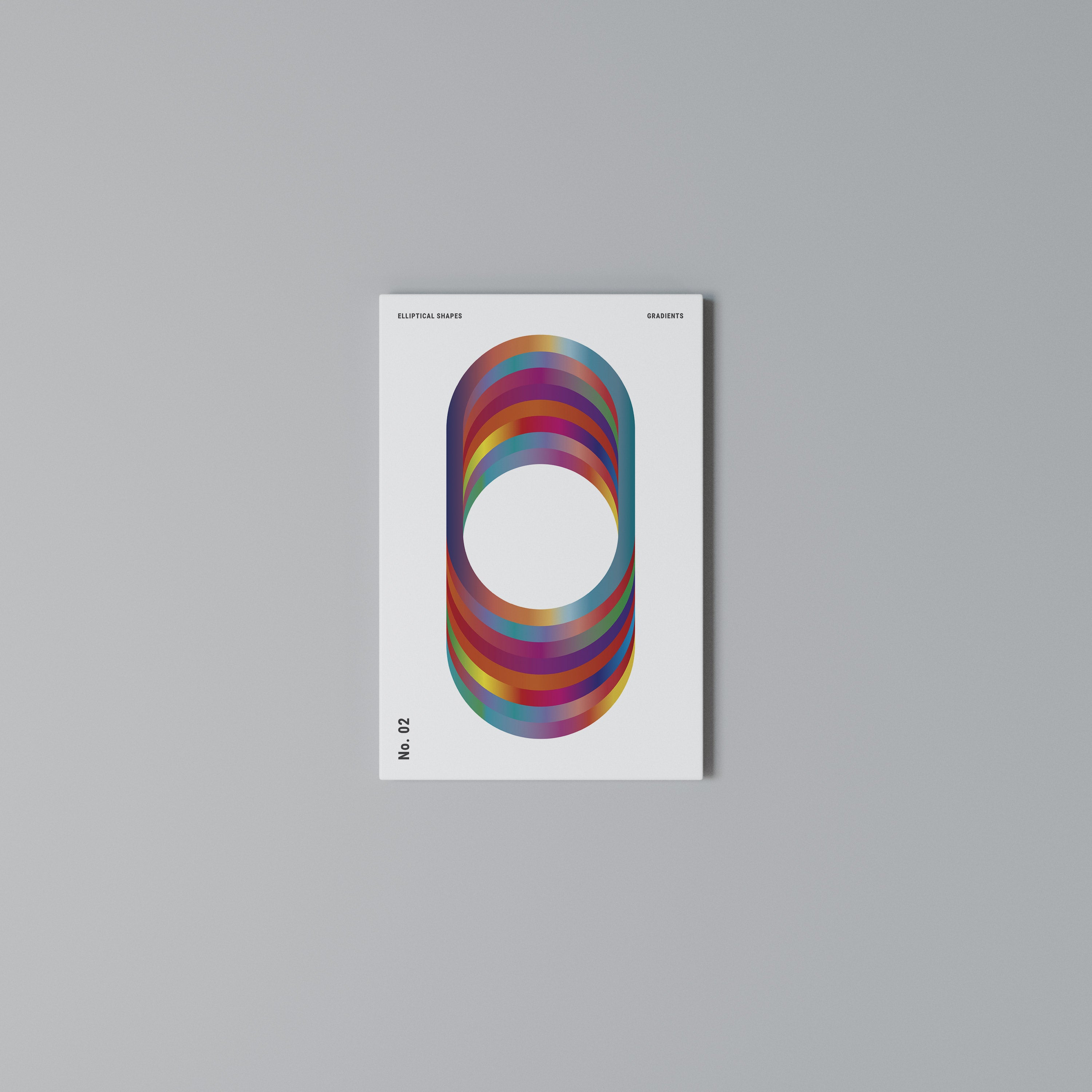 ELIPTICAL GRADIENTS Cuadro en lienzo vertical