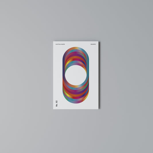 ELIPTICAL GRADIENTS Cuadro en lienzo vertical