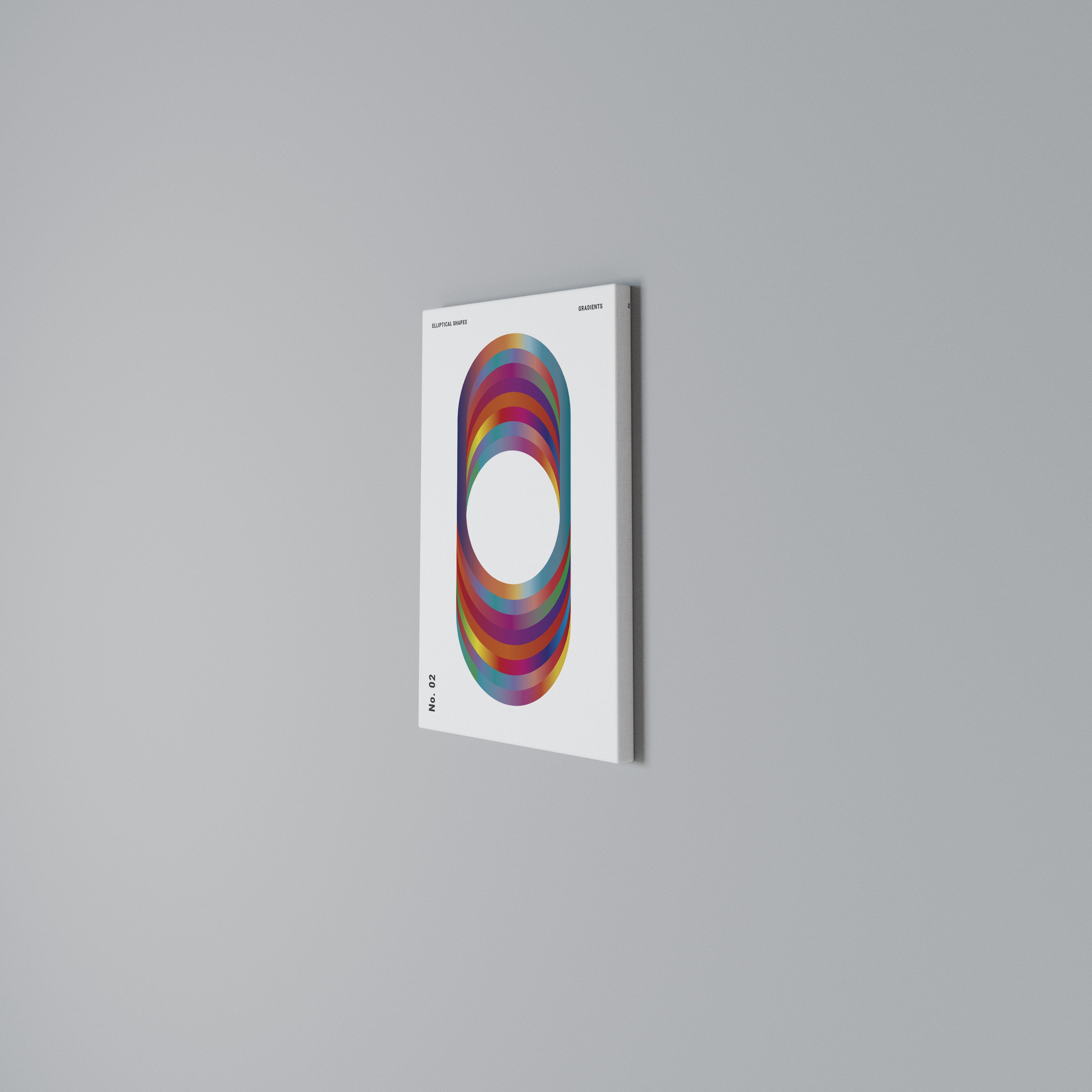 ELIPTICAL GRADIENTS Cuadro en lienzo vertical