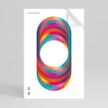 ELIPTICAL GRADIENTS Peel and Stick Vertical Poster