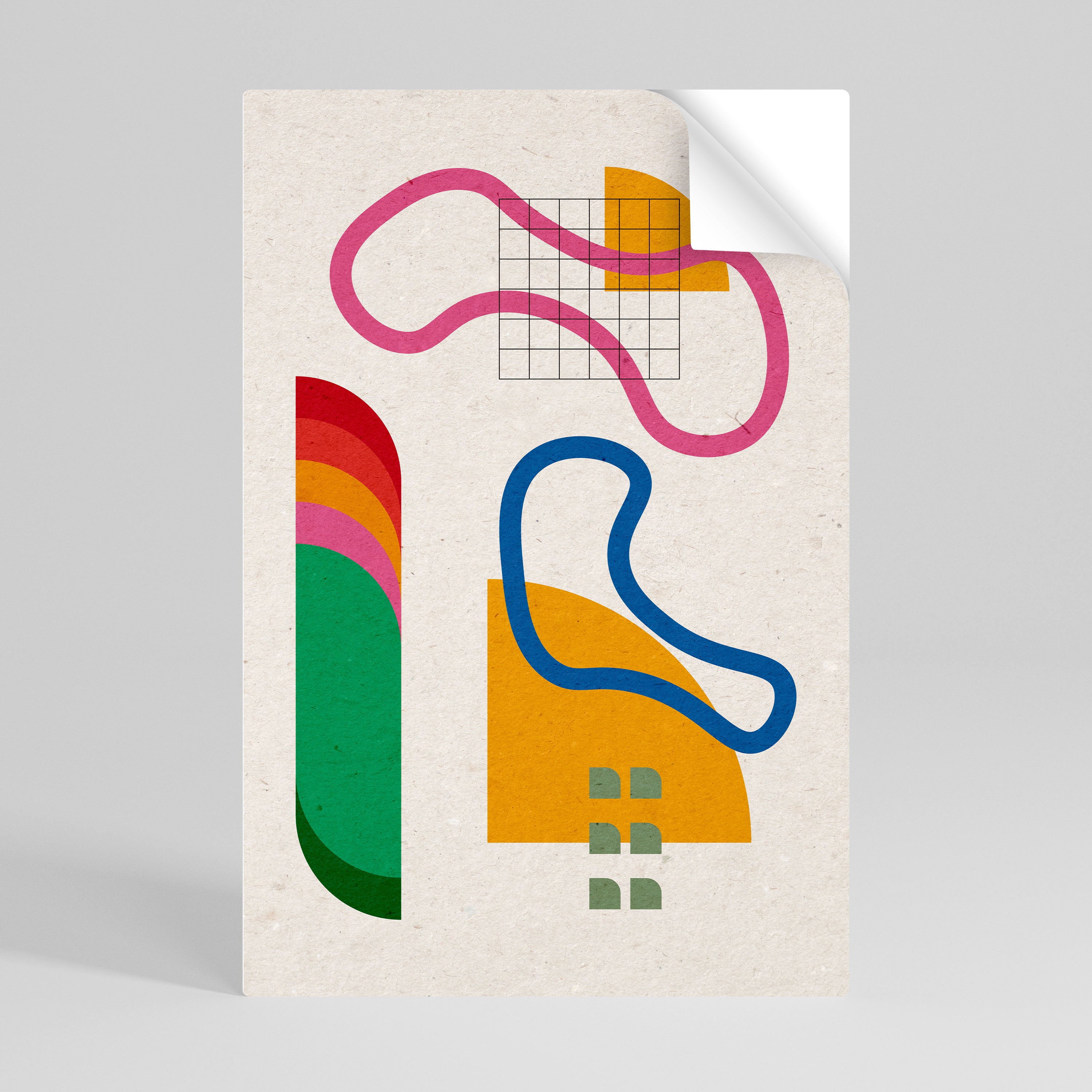 SHAPE SHOCK Póster adhesivo vertical