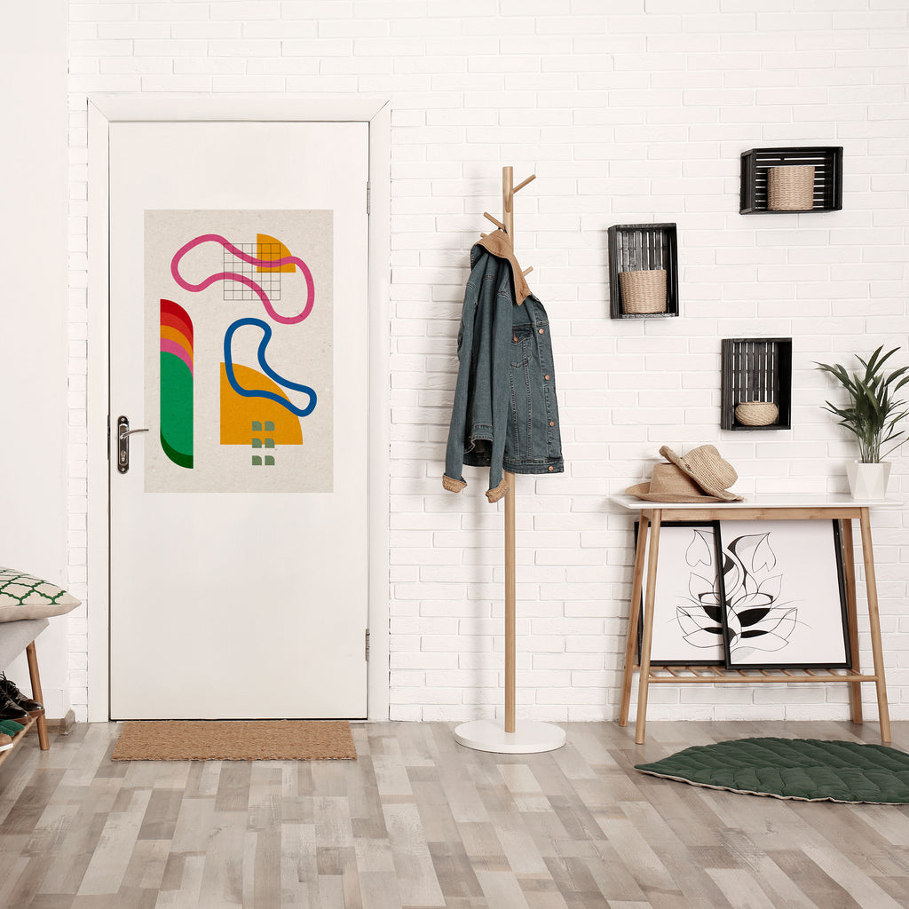 SHAPE SHOCK Peel and Stick Vertical Poster