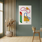 SHAPE SHOCK Peel and Stick Vertical Poster