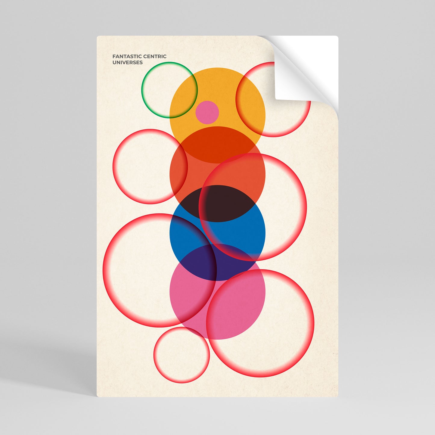 FANTASTIC UNIVERSES Peel and Stick Vertical Poster