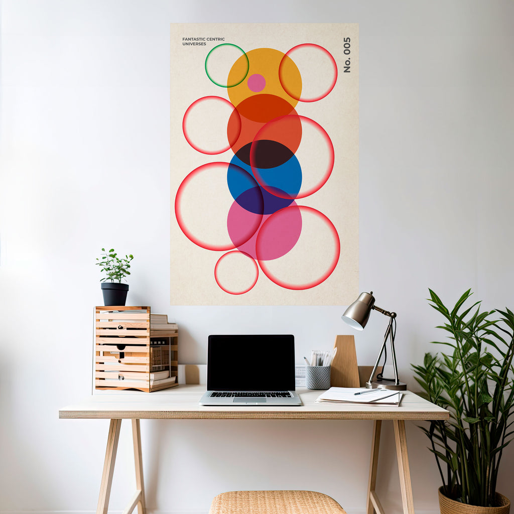 FANTASTIC UNIVERSES Peel and Stick Vertical Poster