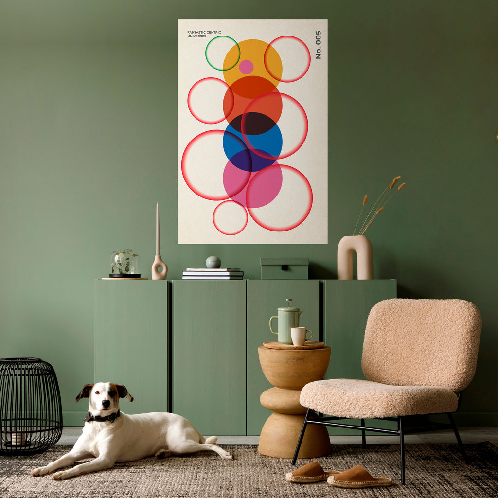 FANTASTIC UNIVERSES Peel and Stick Vertical Poster