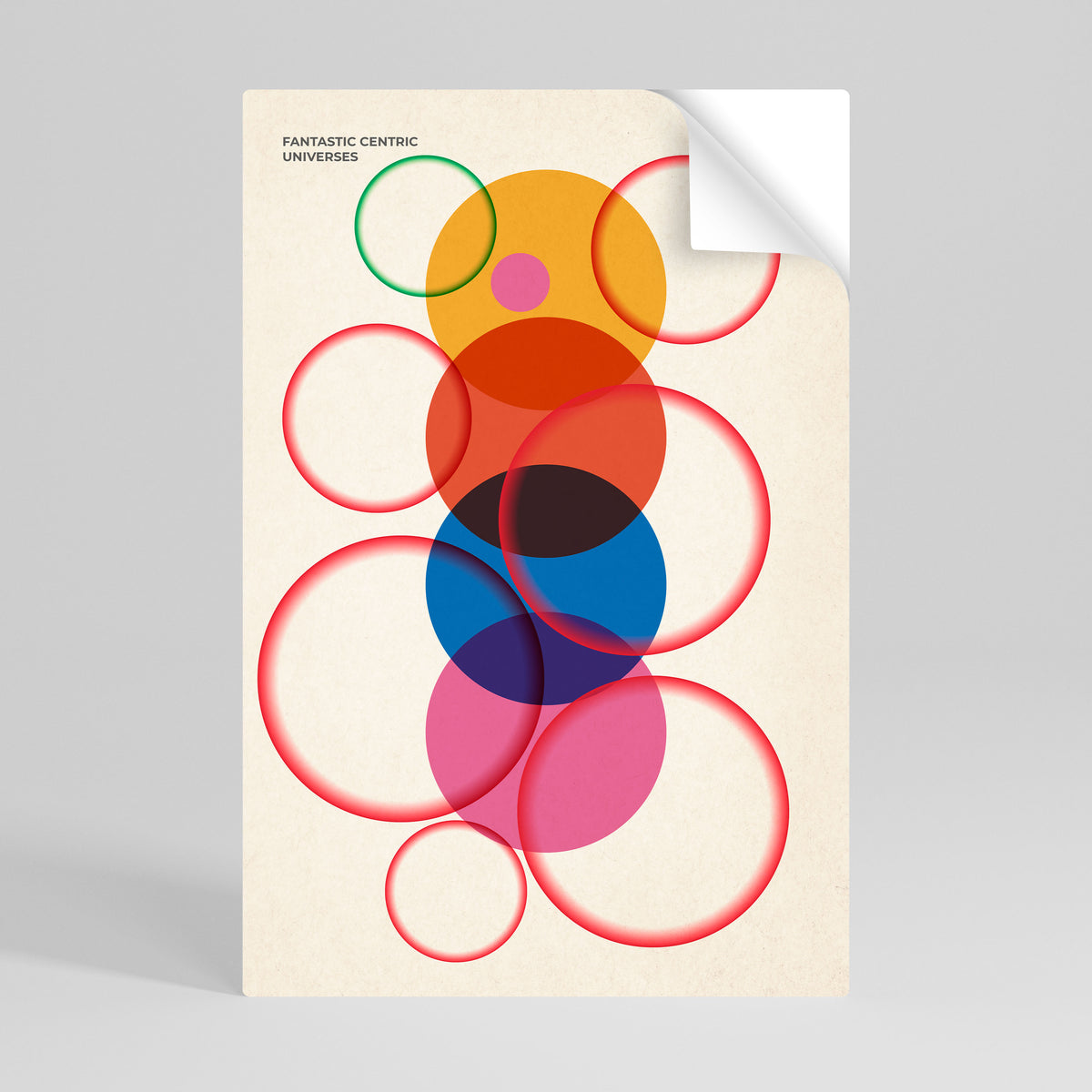 FANTASTIC UNIVERSES Peel and Stick Vertical Poster
