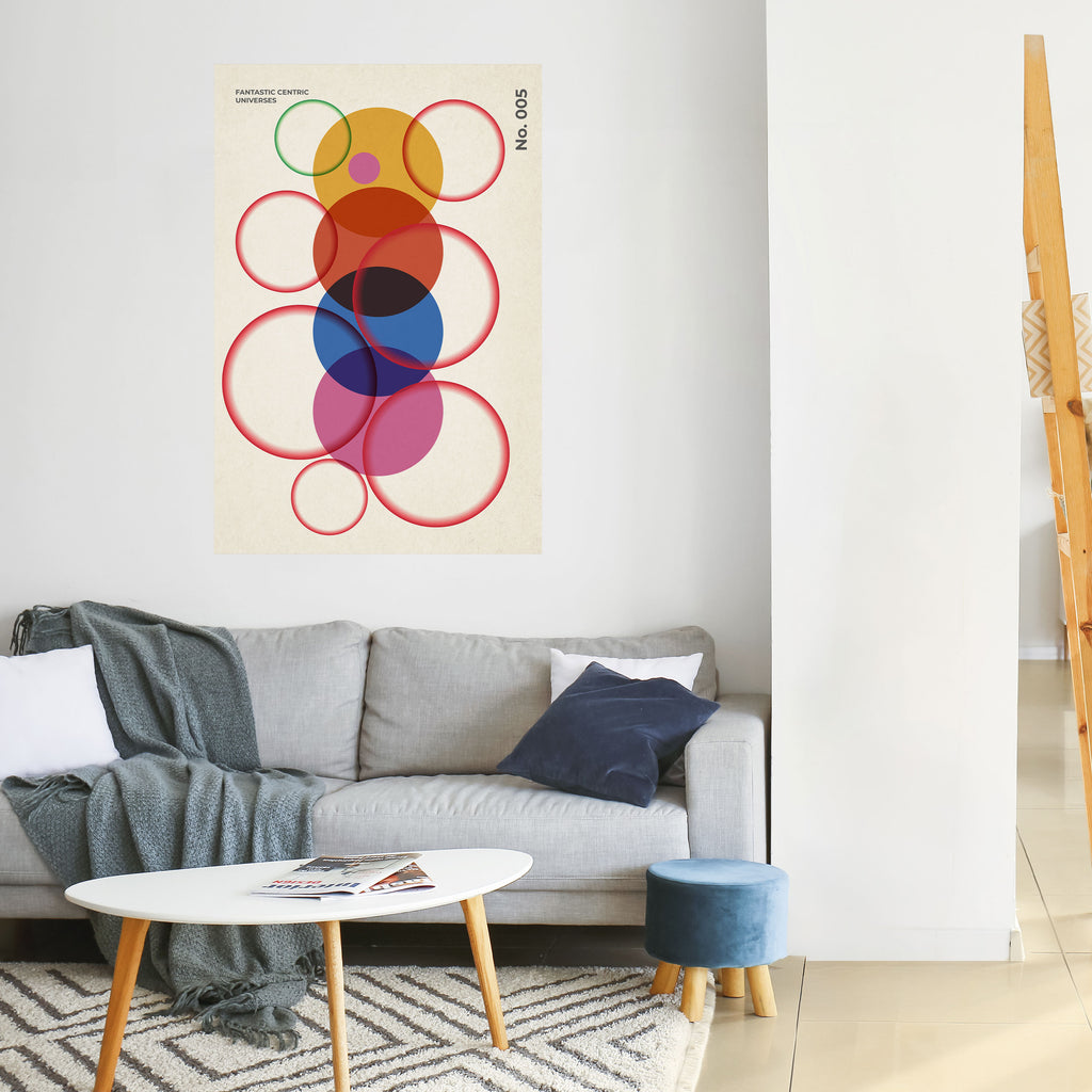 FANTASTIC UNIVERSES Peel and Stick Vertical Poster