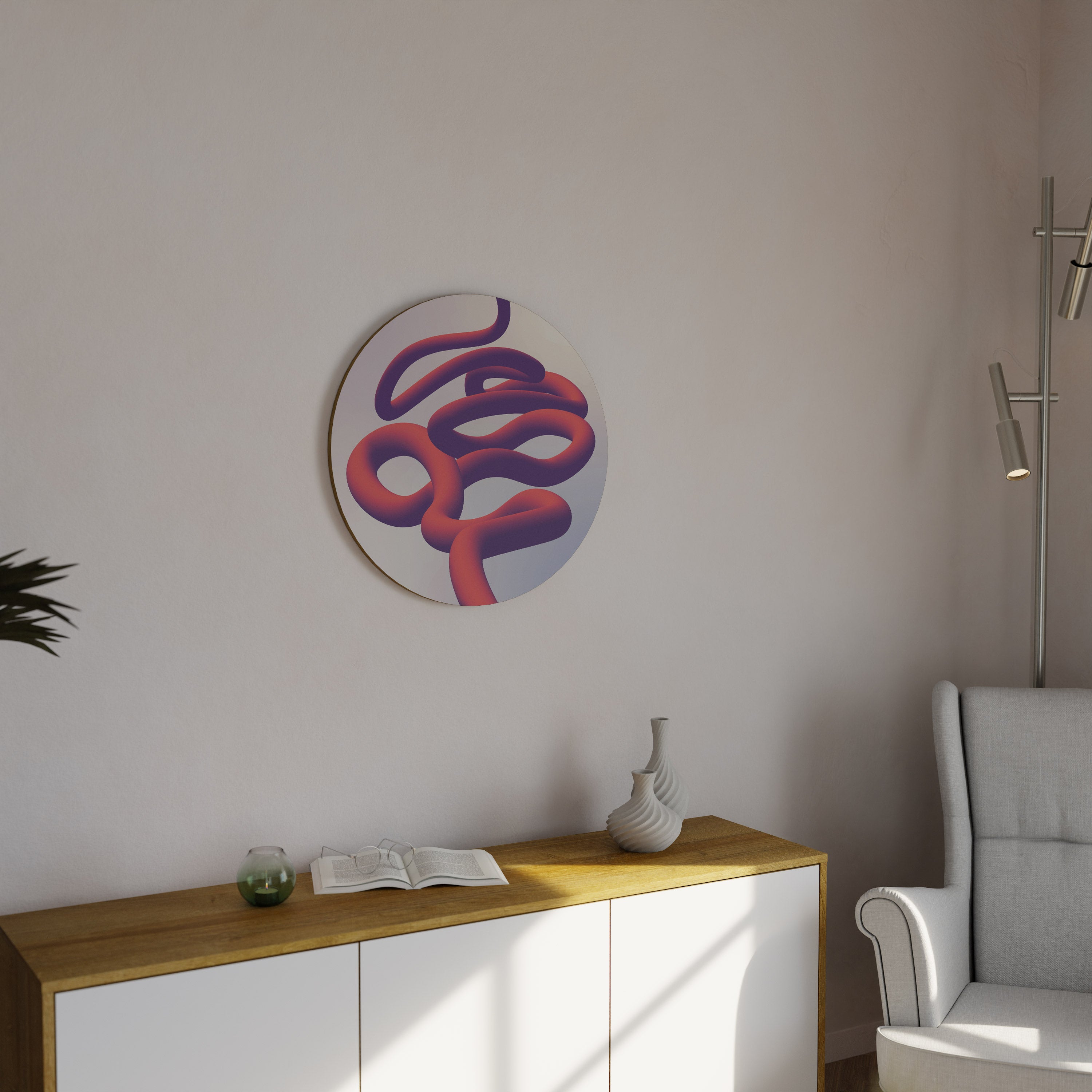 INFINITY WIRE Round Wall Art