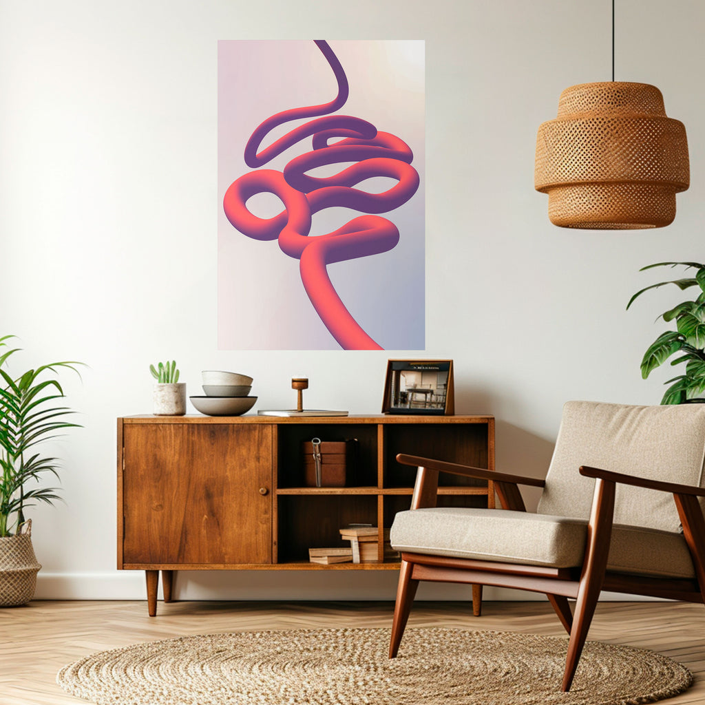 INFINITY WIRE Peel and Stick Vertical Poster