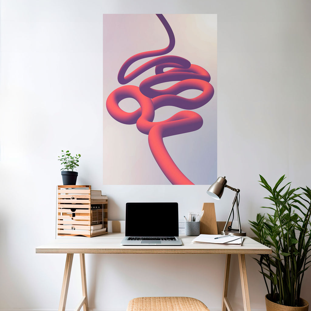 INFINITY WIRE Peel and Stick Vertical Poster