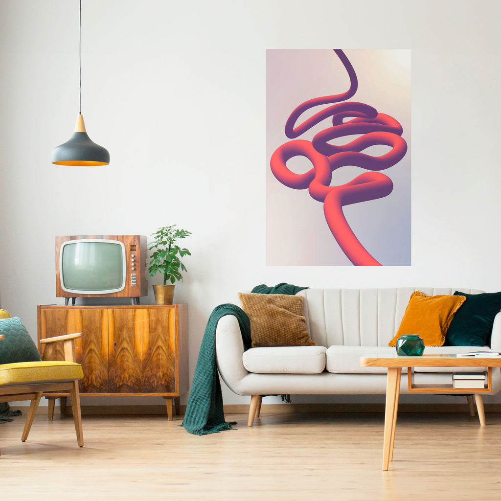 INFINITY WIRE Peel and Stick Vertical Poster