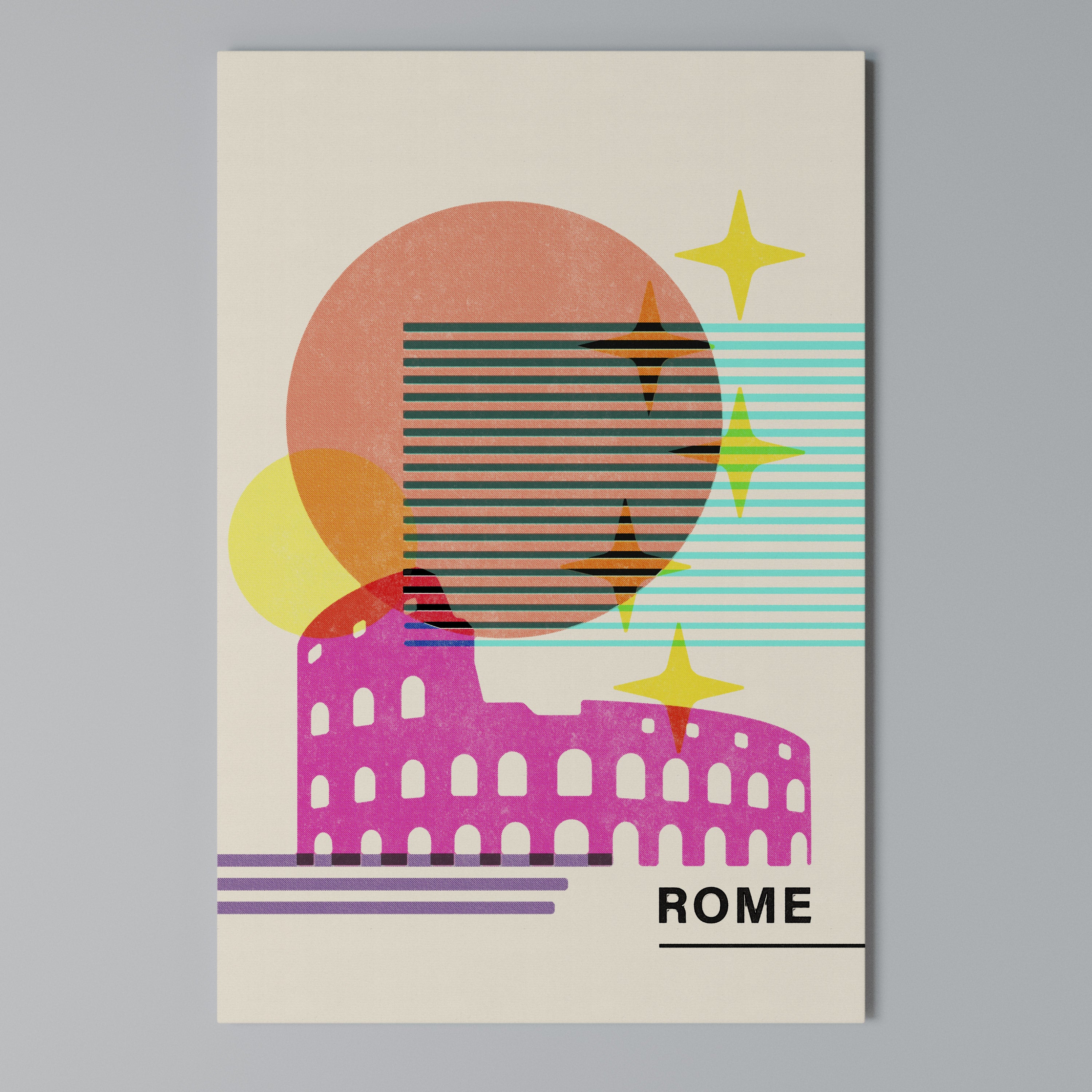 ROMAN SPARKLE Cuadro en lienzo vertical