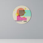 ROMAN SPARKLE Round Wall Art
