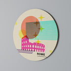 ROMAN SPARKLE Round Wall Art