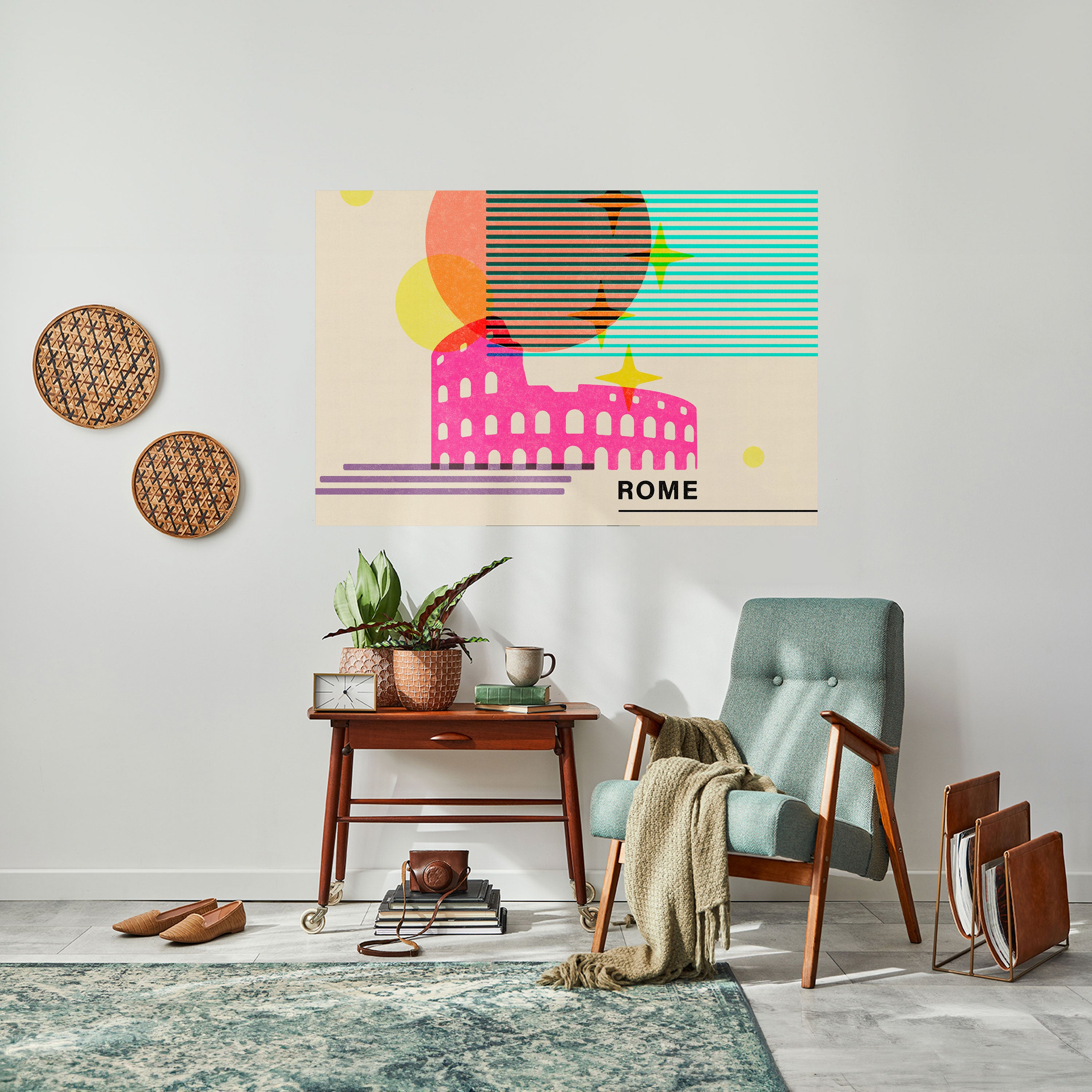 Póster horizontal autoadhesivo ROMANO SPARKLE