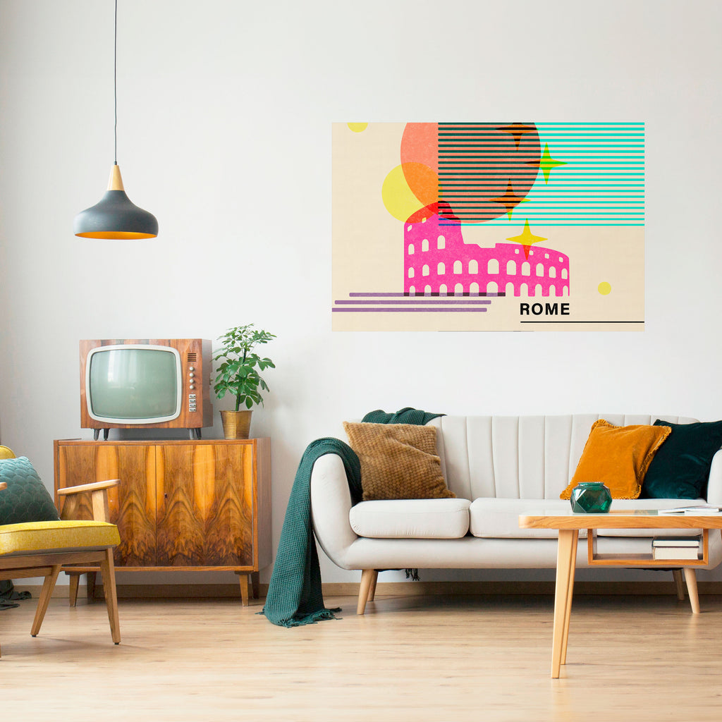 Póster horizontal autoadhesivo ROMANO SPARKLE