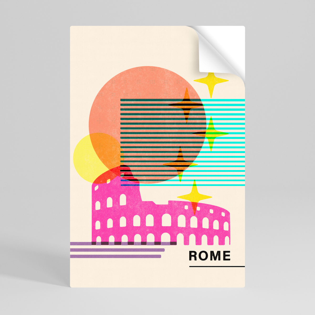 ROMAN SPARKLE Póster adhesivo vertical